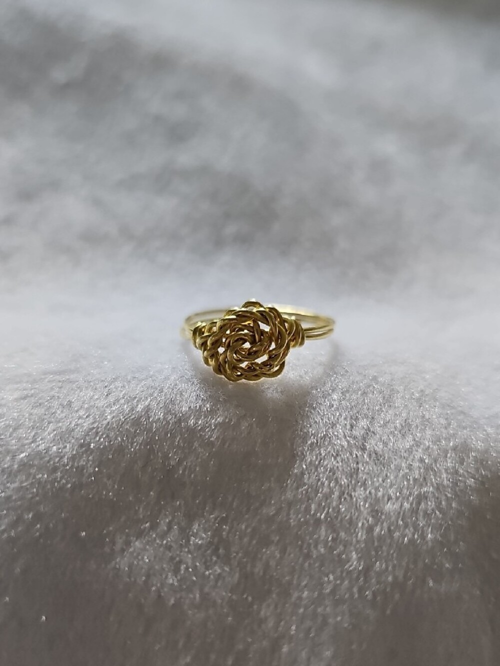 Gold Rose Knot Ring